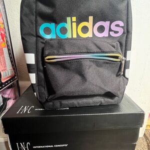 Adidas Black Lunch Box with Colorful Logo